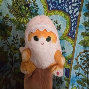 Two Adorable Cat/Shark Plush Toys